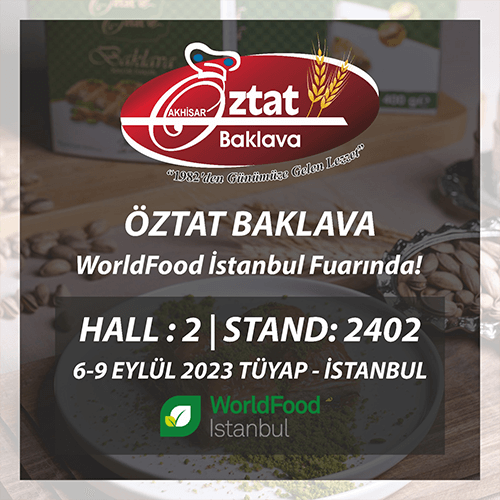 öztat baklava 2023 worldfood fuarında
